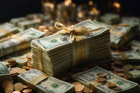 Rich sex workers with money and luxury lifestyle