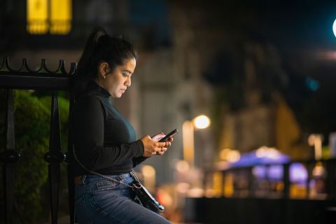Sex worker helping a distressed colleague in crisis