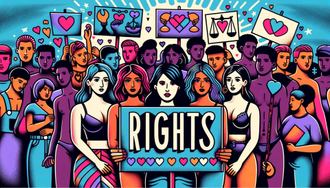 A protest sign advocating for sex workers' rights and dignity.