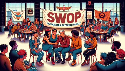 Sex workers supporting advocacy and outreach.