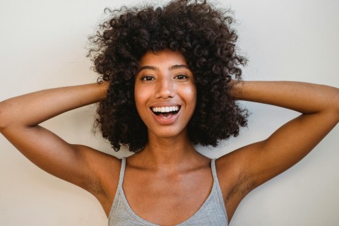 Beautiful escort smile with healthy teeth