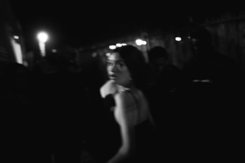 Professional escort companion at an upscale private party