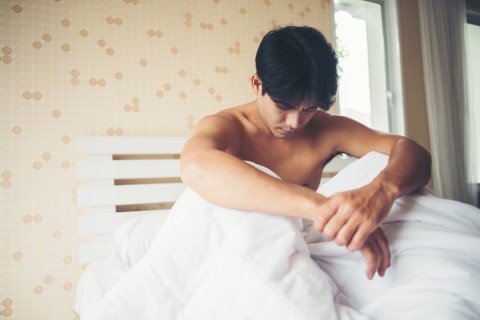 Man experiencing gooning through extended edging.