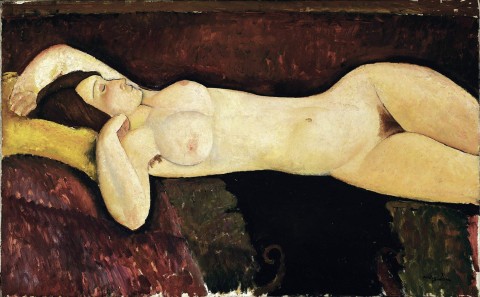 Courtesan as Modigliani art model