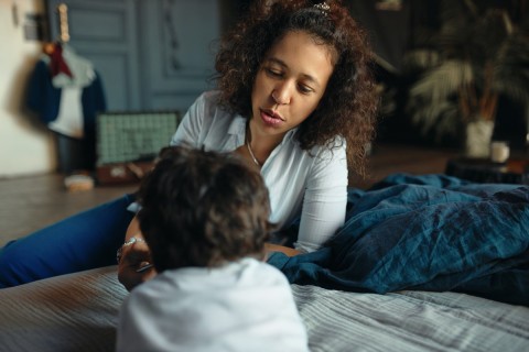 escorting and motherhood portrayed calmly