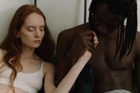 Couple struggling with sex life intimacy issues