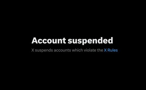 Suspended X account warning for sex workers