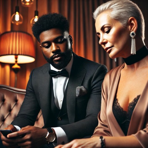 Male escort understanding client’s desires.