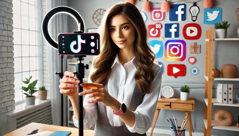 Escort using TikTok for branding