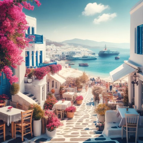 Luxury beach clubs in Mykonos nightlife