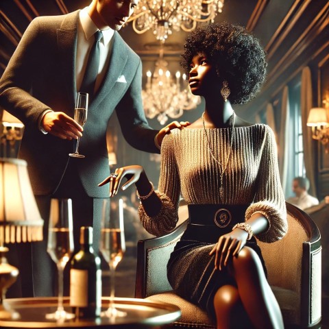 High-end escort with elite client privately