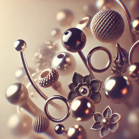 Escort with intimate piercings displayed