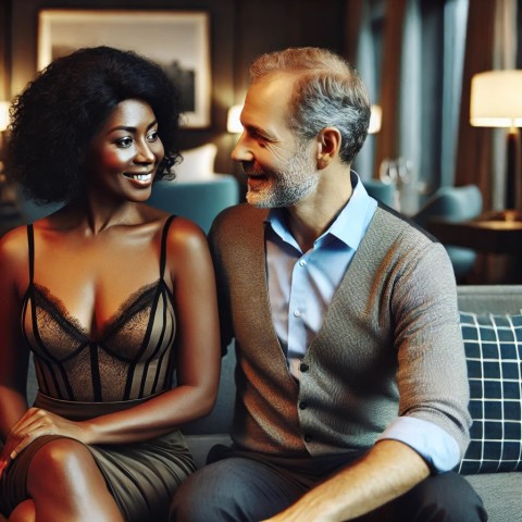 Escort creating a pleasurable experience.