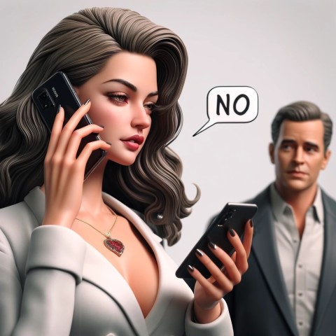 Escort maintaining professional boundaries with clients.