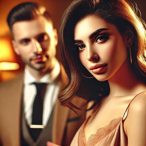 Straight man with trans escort smiling