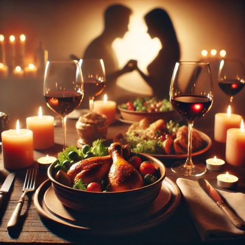 Man enjoying a meal, feeling desire.
