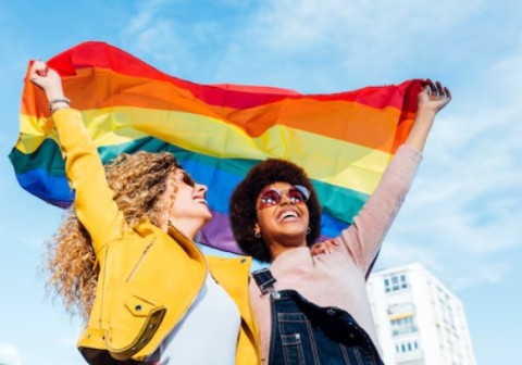 Bakersfield Pride Festival celebrating LGBTQ+ community with rainbow flags and live performances