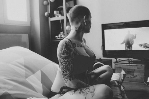 Sexy tattooed escort girl