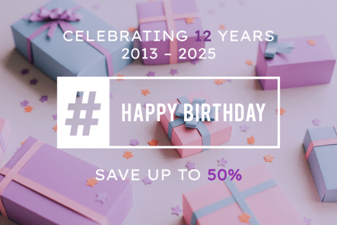 Happy Birthday Celebration Gift Surprise Word Graphic – Escort-Ads.com 12-Year Anniversary
