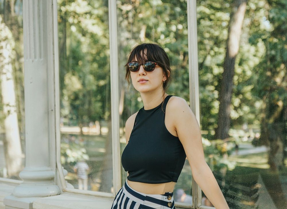 Madrid escort Elena in Retiro Park