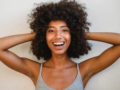 Beautiful escort smile with healthy teeth