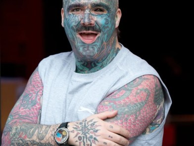 Tattooed man blocked by age verification