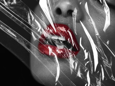 Couple exploring kinky sex with silk blindfold and trust