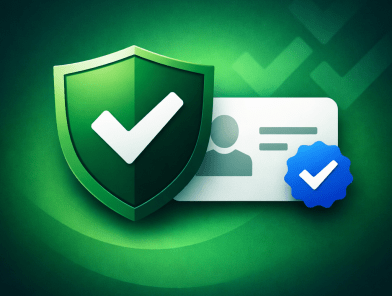 Escort verification guide cover – verified badge and safety concept