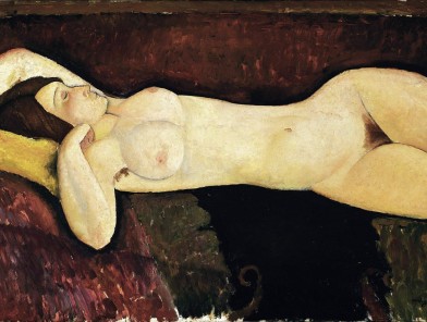 Courtesan as Modigliani art model