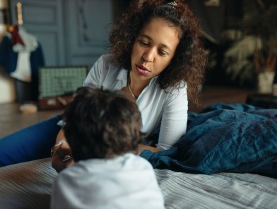 escorting and motherhood portrayed calmly