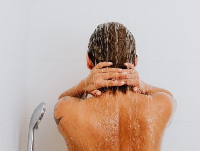 Escort showering to reset between client bookings.