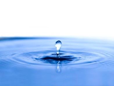 Droplet representing protecting clean water