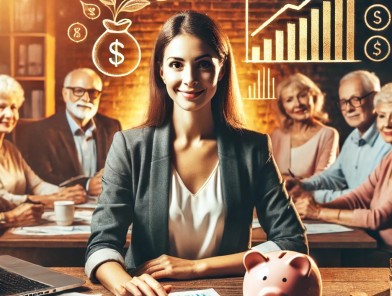 Escort planning finances for a secure future.