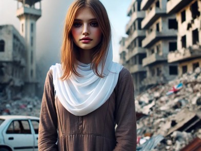 Escort in a war zone, facing dangers.