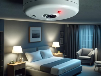 Hidden cameras in hotel rooms threat.