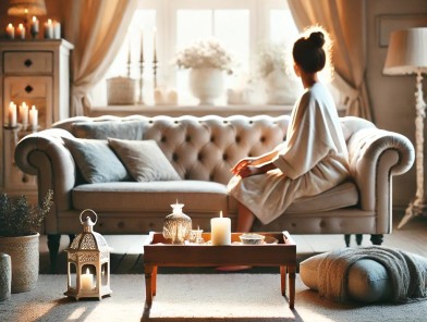 A relaxed client enjoying a stress-free escort experience.