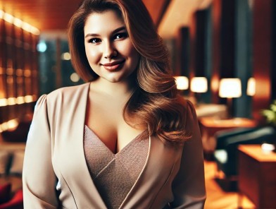 Curvy BBW escort with confidence and charm.