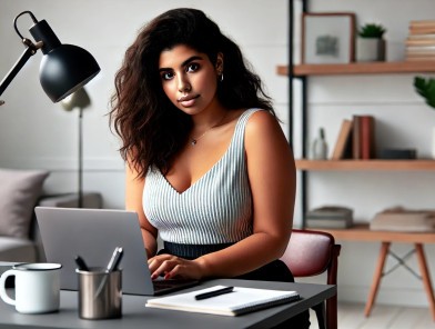 Escort updating professional website profile
