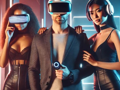 Futuristic sci-fi erotica and technology.