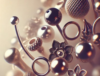 Escort with intimate piercings displayed