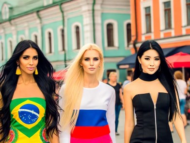 Popular escort nationalities in 2024.