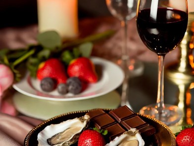 Escort using aphrodisiacs for ambiance.