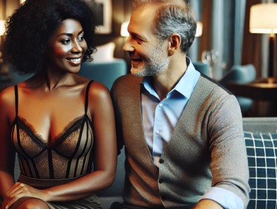 Escort creating a pleasurable experience.