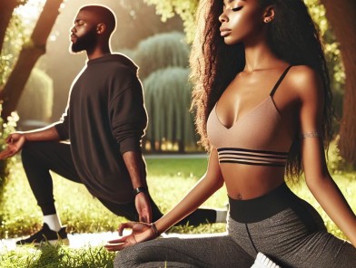 Escort wellness session with calming ambiance.