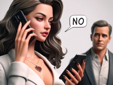Escort maintaining professional boundaries with clients.