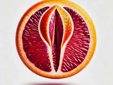 Woman confidently embracing her clean vagina
