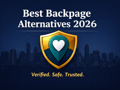 Best Backpage alternatives 2026 cover image with shield icon symbolizing verified, safe and trusted escort platforms