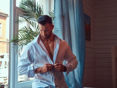 Male escort with female client in the UK.