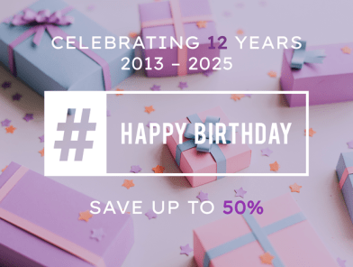 Happy Birthday Celebration Gift Surprise Word Graphic – Escort-Ads.com 12-Year Anniversary