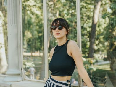 Madrid escort Elena in Retiro Park